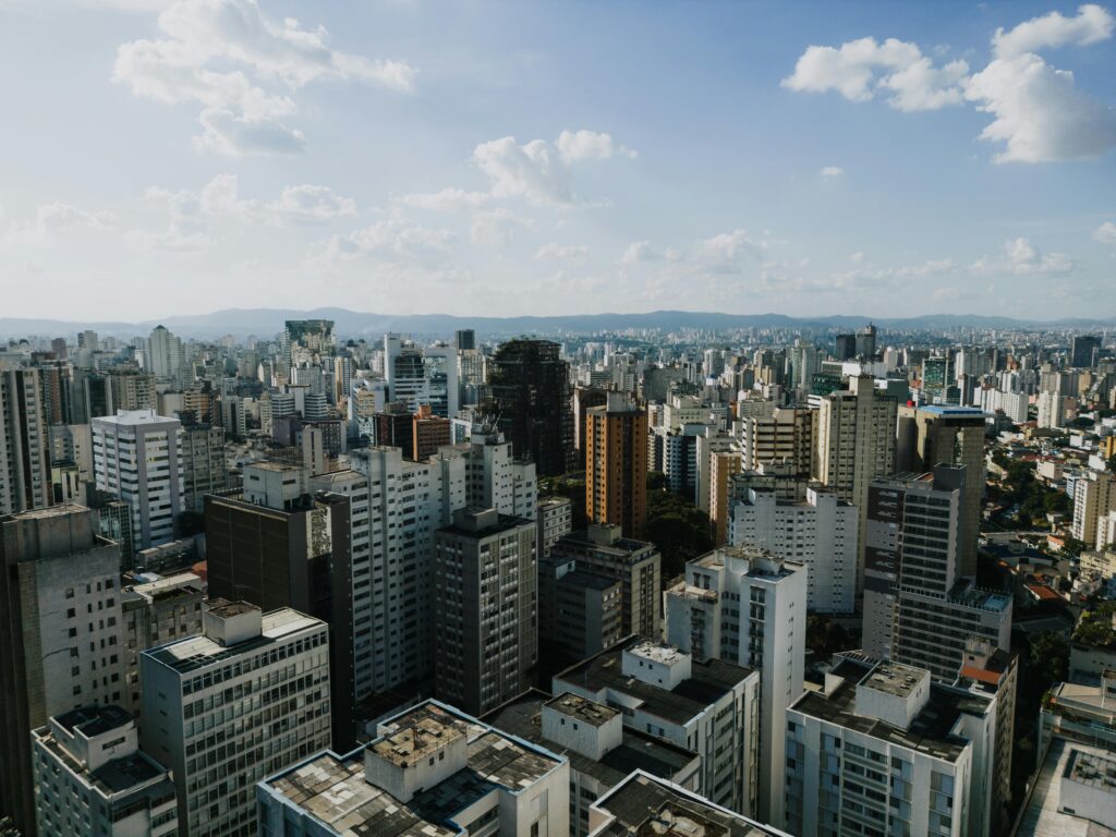 Bairro Bela Vista visto de cima.