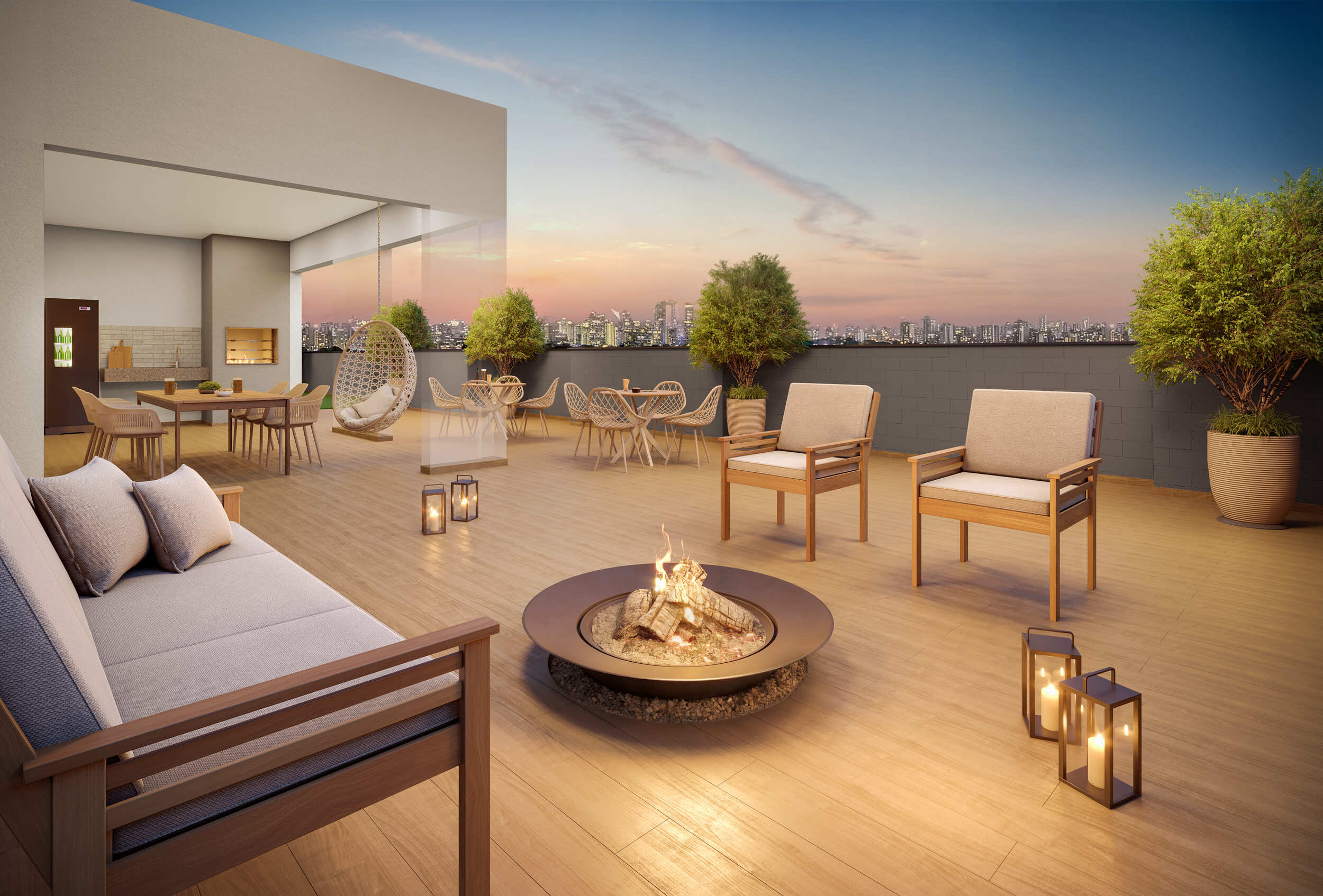 Rooftop do Vivaz Selection Vila Prudente.