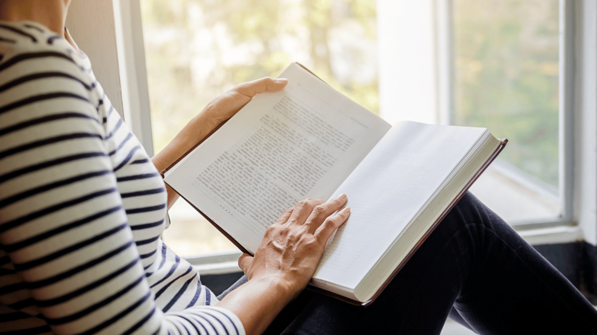 Espaço de leitura em casa.