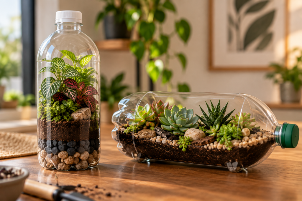 como-fazer-um-terrario-em-garrafa-pet