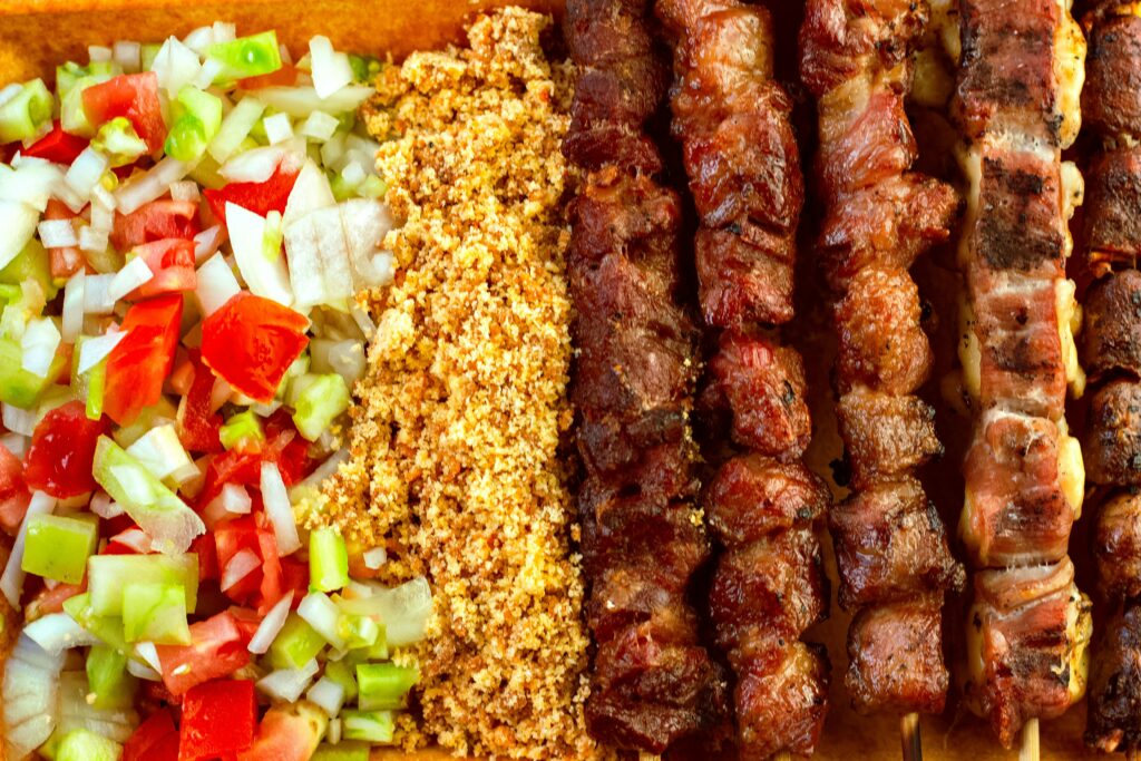 Acompanhamentos para churrasco.