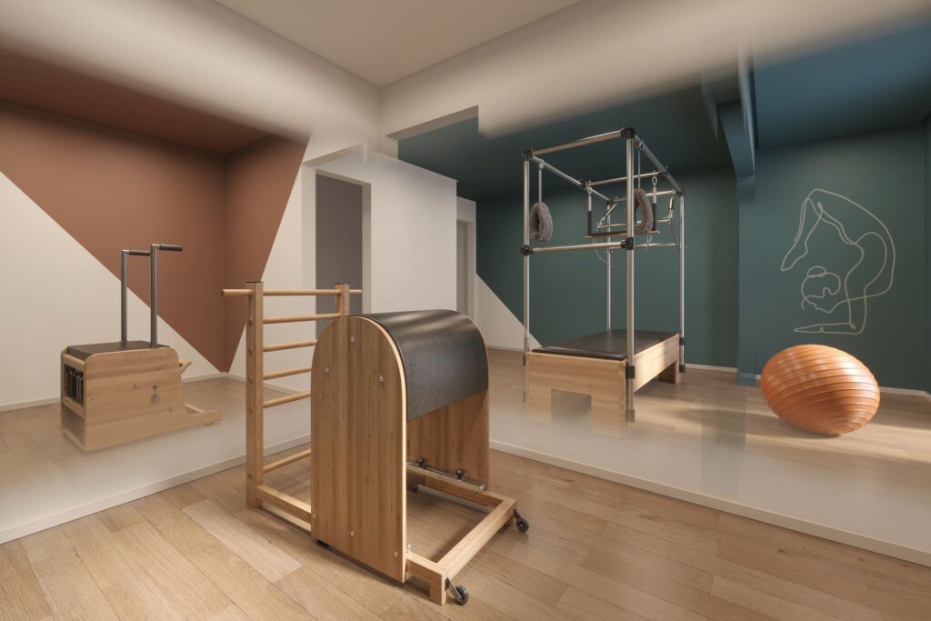 Espaço pilates do Vivaz Clube Barra Funda.