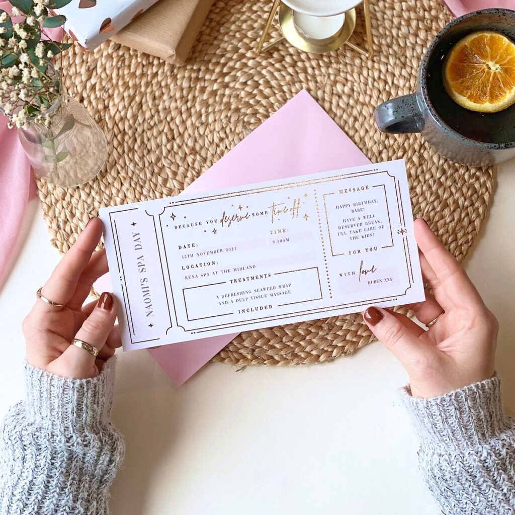 Vale-experiênciacomo presentes para família.