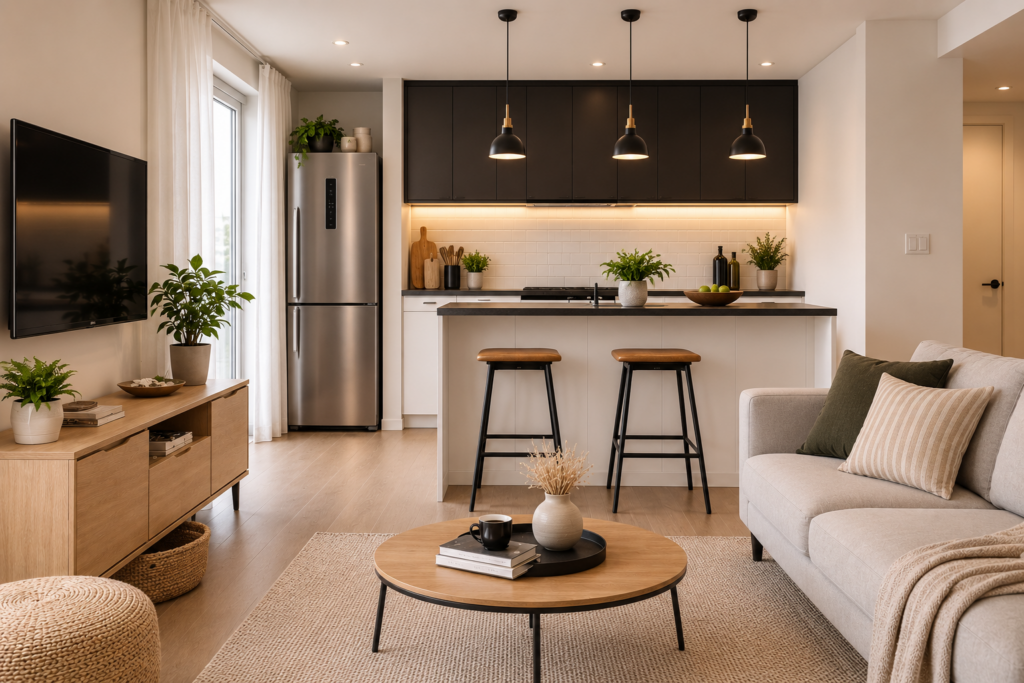 sala-e-cozinha-integrada-com-bancada