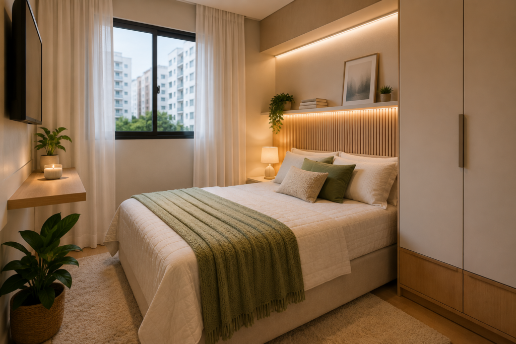 Manter a casa organizada ajuda a ter mais bem-estar, reduz a sensação de estresse e melhora a funcionalidade dos espaços. E um apartamento pequeno é ainda mais prático.