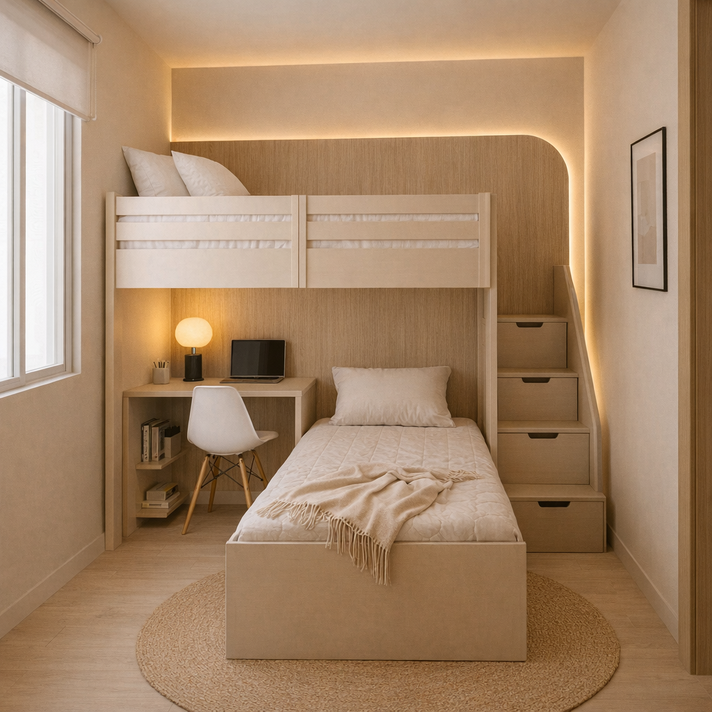 Móveis multifuncionais ajudam a otimizar espaços e organizar os objetos em apartamentos pequenos.