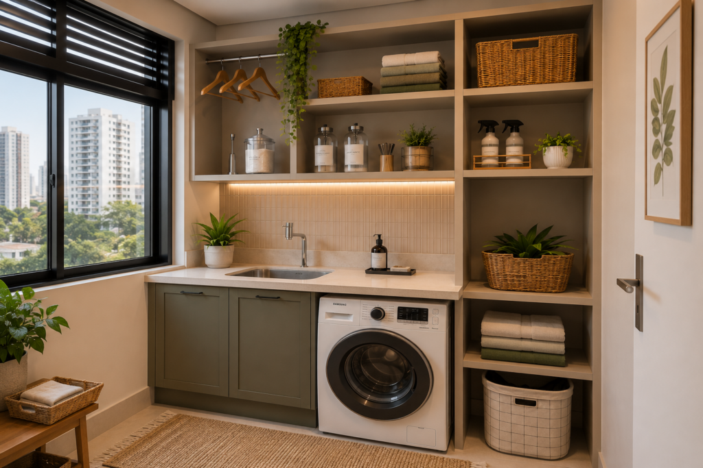 como-organizar-apartamentos-compactos-lavanderia