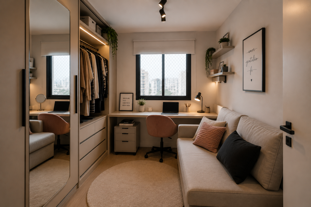 decoracao-simples-funcional-closet-quarto-pequeno